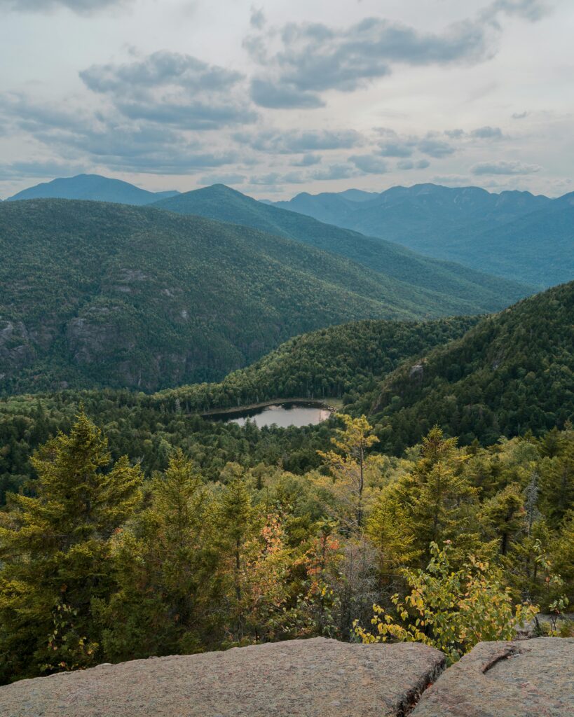 A pond on a mountain in the Adirondacks